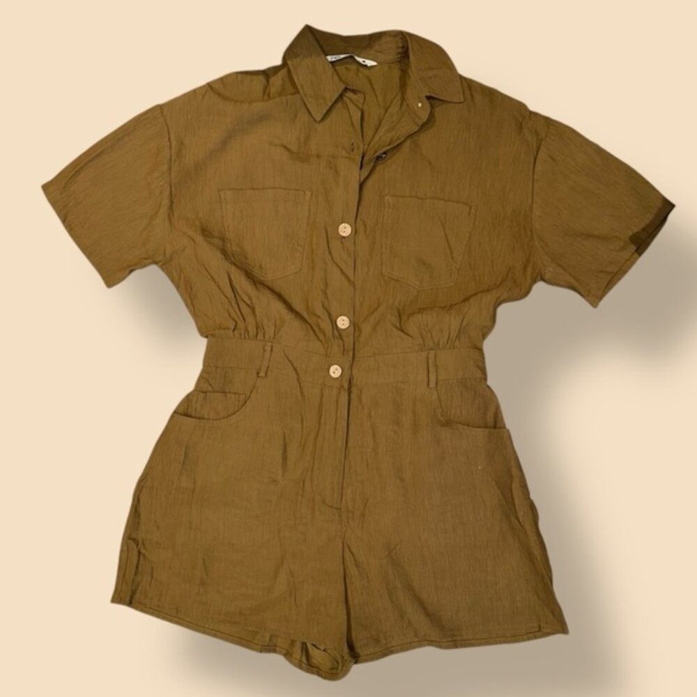 Zara khaki romper
